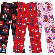 Hello Kitty Spider-man Flannel Pants Pyjama Trousers