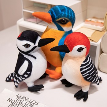 Simulation Colorful Woodpecker Plush Doll Toys 20/25cm