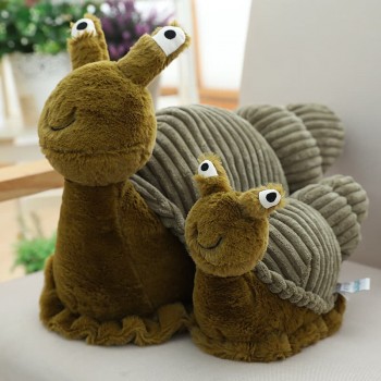 Simulation Green Snail Plush Doll Toys 28cm/40cm