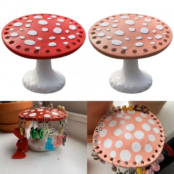 Mushroom Earring Holder 26 Holes Earrings Storage Rack