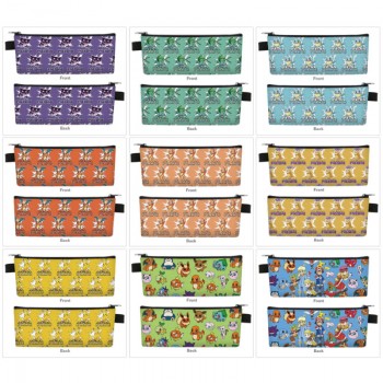 Pokemon anime PU zipper pen case pencil bag