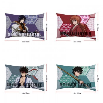 Rurouni Kenshin anime two-sided pillow pillowcase 40*60CM