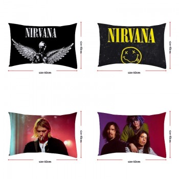 Nirvana band star two-sided pillow pillowcase 40*60CM