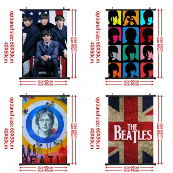 The Beatles band star wall scroll wallscrolls