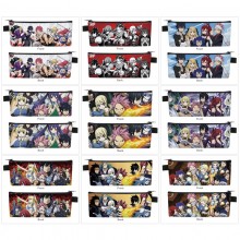 Fairy Tail anime PU zipper pen case pencil bag