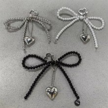 Handmade Bow Shaped Heart Key Chain Keychain