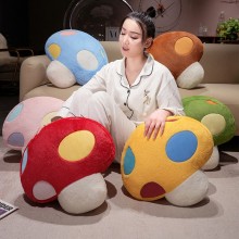 Simulation Colorful Mushroom Plush Doll Toys 45cm