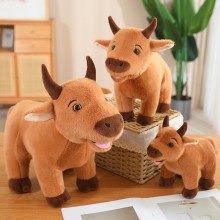 Simulation ReaListic Scalper Bull Plush Doll Toys 25-60cm