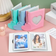 3inch Solid Color Photo Album Love Hollow Photocard Holder