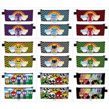 Sprunki Incredibox game PU zipper pen case pencil bag