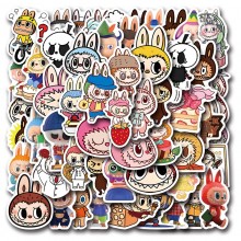 Labubu anime waterproof stickers set(55pcs a set)