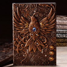 Phoenix Vintage Embossed Masquerade A5 Notebooks Hardcover PU Cover 100 Sheets