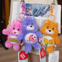 Original Care Bears anime plush doll key chain 14c...