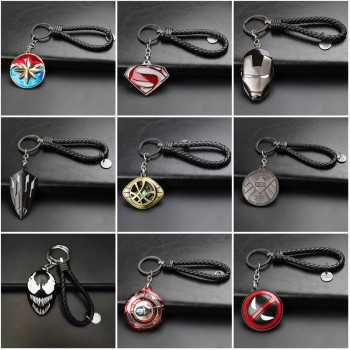 The Avengers Iron Spider man Thanos Batman alloy key chain keychains