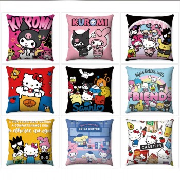 Sanrio Melody kitty Cinnamoroll Kuromi two-sided pillow pillowcase 45*45cm