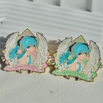 Hatsune Miku anime alloy brooch pins