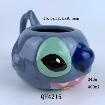 Stitch anime ceramic mug cup