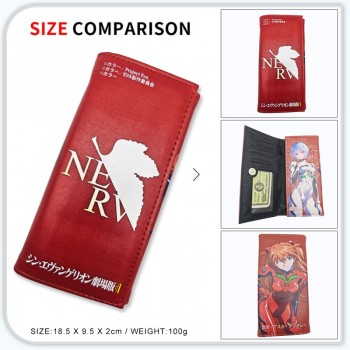 EVA anime long wallets card holder purse