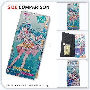 Hatsune Miku anime long wallets card holder purse