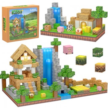 Magnetic Blocks Game Build Mine Magnet World Toys 138pcs/set