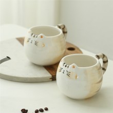 380ml Cute cat shaped ceramic milk coffee cup mug