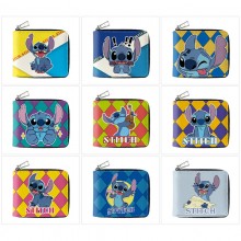 Stitch anime zipper wallet purse