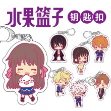 Fruits Basket anime double-sided key chain acrylic pendant 6cm