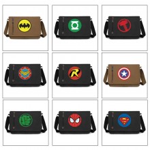 Super Hero Iron Spider Man Thor retro canvas messenger crossbody shoulder bags