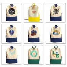 The Legend of Zelda game students canvas backpack bags