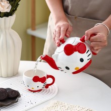 Hello Kitty anime ceramic cup mug teapot