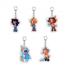 Chibis game acrylic key chain keychains