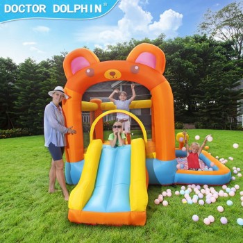 Doctor Dolphin Bear Inflatable Castle Air Bounce Children High Quality Bounce Castle