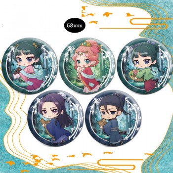 The Apothecary Diaries anime tinplate brooch pins