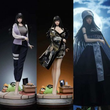 Naruto Hyuga Hinata anime figure three piece dress