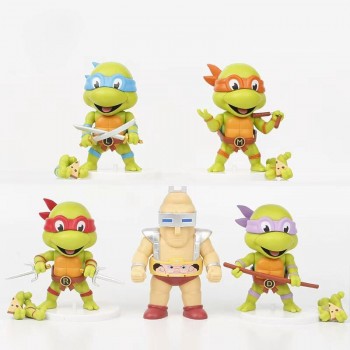 5pcs Teenage Mutant Ninja Turtles anime figures set(OPP bag)