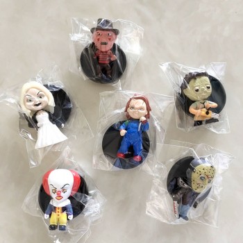 6pcs Joker Jason Freddy Chucky figures set(OPP bag)