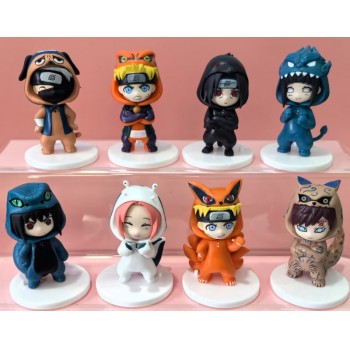 8pcs Naruto anime figures set(OPP bag)