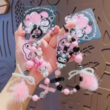 Original Sanrio Melody kitty Cinnamoroll Kuromi figure doll key chain keychains