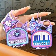 Sanrio Kuromi Music Anime Mini Piano Key chain Keychain