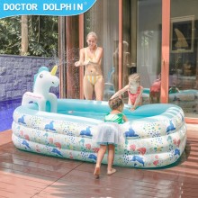 Easy-Setup Inflatable Swimming Pool for Family Fun...