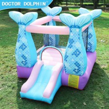 Doctor Dolphin Mermaids Inflatable Castle Air Boun...