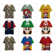 Super Mario anime short sleeve t-shirt