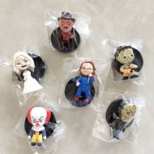 6pcs Joker Jason Freddy Chucky figures set(OPP bag...