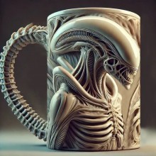 3D Aliens Xenomorph Resin Mug Cup