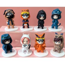 8pcs Naruto anime figures set(OPP bag)