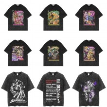 JoJo's Bizarre Adventure anime short sleeve wash w...