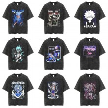 Hunter x Hunter anime short sleeve wash water worn-out cotton t-shirt