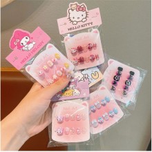 Sanrio Melody kitty Cinnamoroll Kuromi fingernails fake nails stickers(12pcs a set)