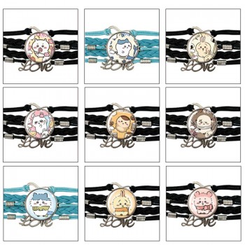 Chiikawa anime braided gemstone bracelet hand chain