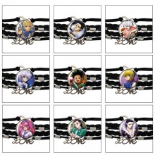 Hunter x Hunter anime braided gemstone bracelet ha...